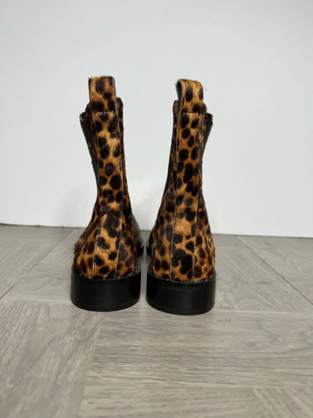 Rebecca Minkoff Leopard Chelsea Boot 7 1/2 M